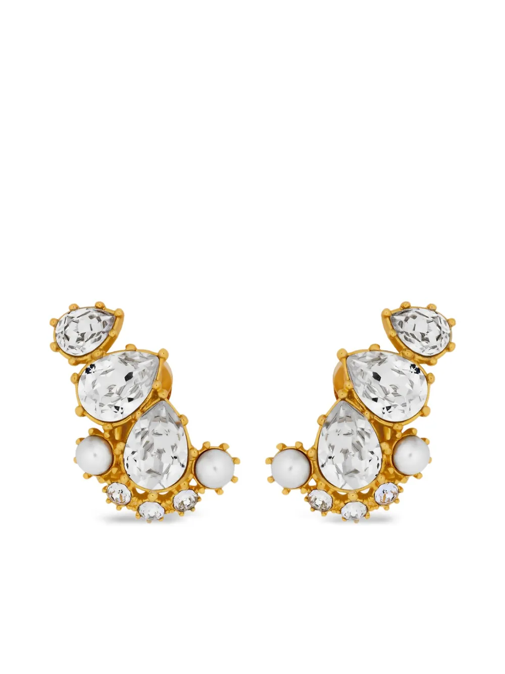 

Серьги-подвески с кристаллами Oscar De La Renta, золотистый