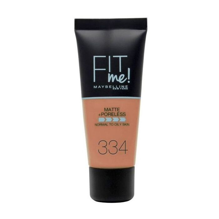 

Набор косметики Base de Maquillaje Fit Me Matte + Poreless Maybelline New York, 334 Warm Tan