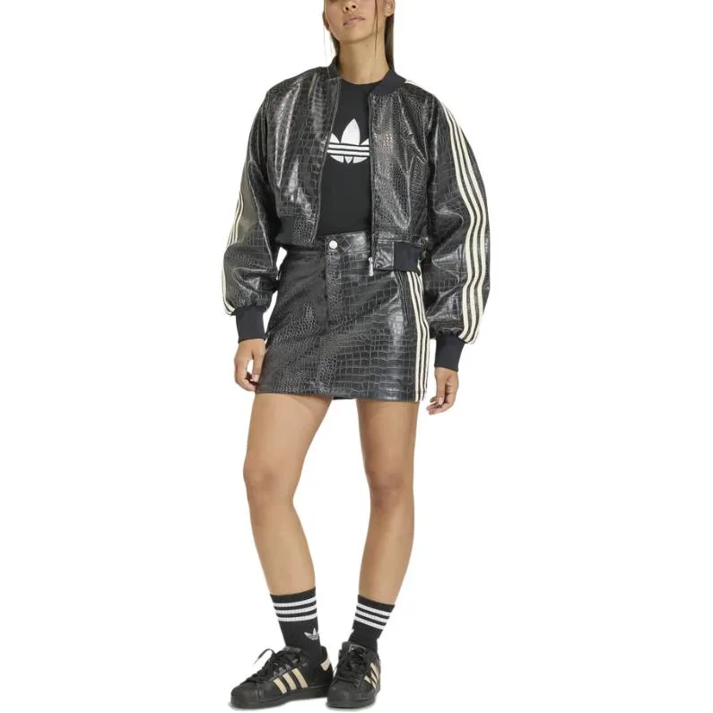 Куртка из искусственной кожи Sst Adidas Originals, черный — фото 3