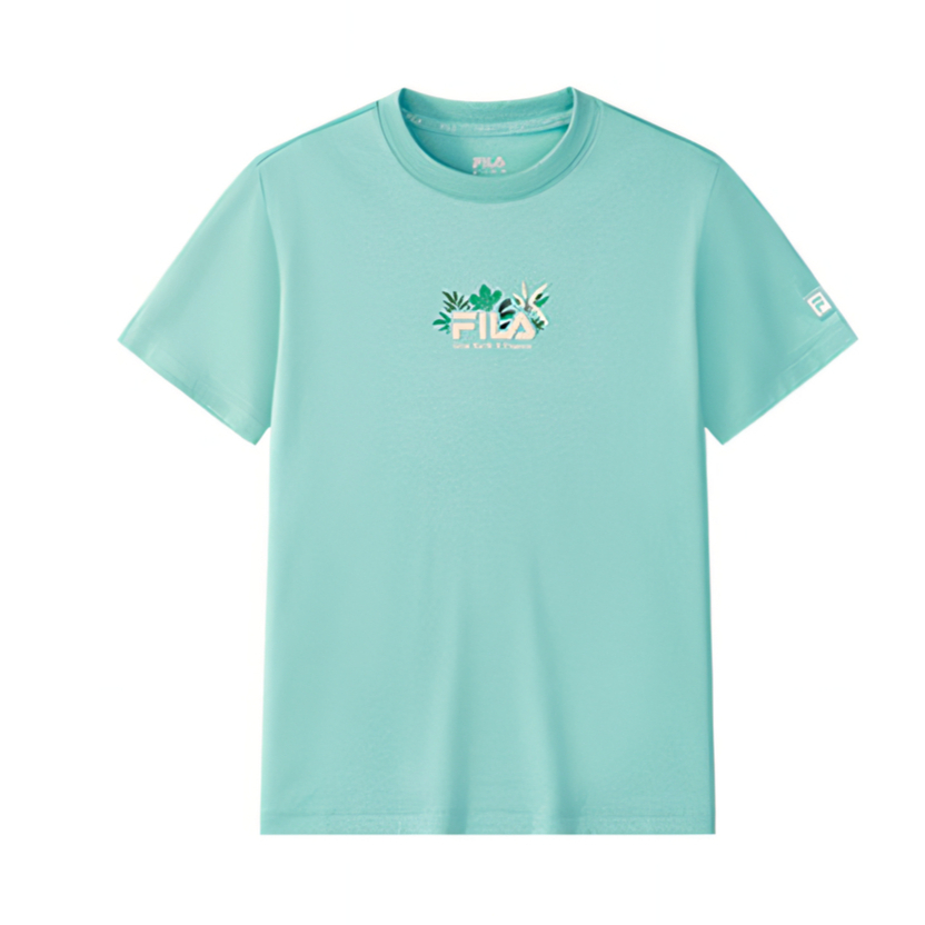 Футболка grass light green для подростков FILA KIDS, зеленый — фото 2