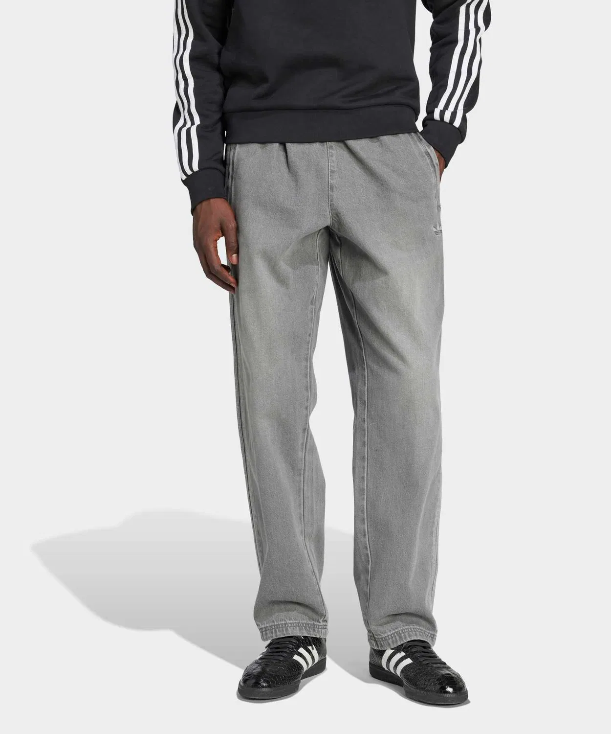Штаны спортивные джинсовые Adidas Originals свободные синие