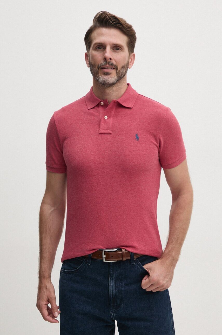 

Хлопковое поло Polo Ralph Lauren, красный