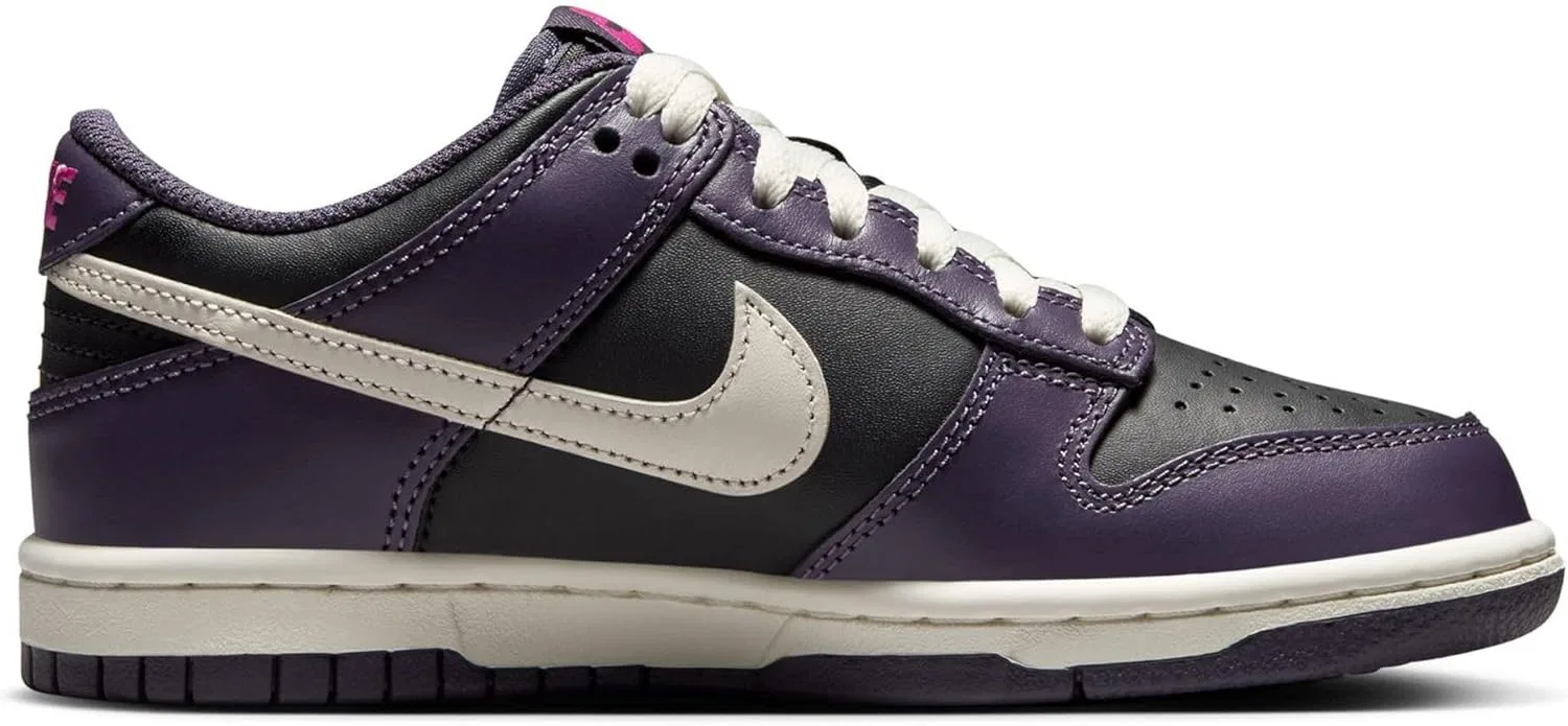 Кроссовки детские Nike Dunk Low, цвет Black/Dark Raisin/Sail/Pale Ivory — фото 2
