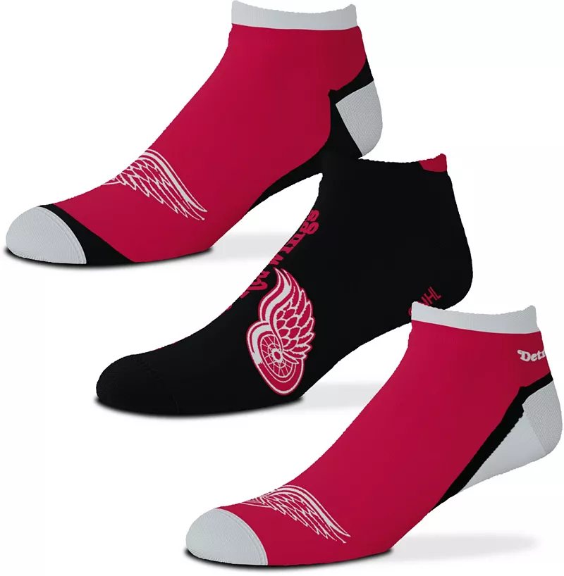 

Комплект из 3 носков до щиколотки для босых ног Detroit Red Wings For Bare Feet