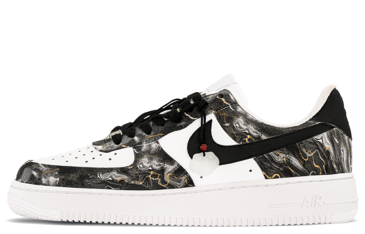 

Nike Кроссовки Air Force 1 AF1 Thermal Coverage Low Top для скейтбординга, мужские, черно-белые