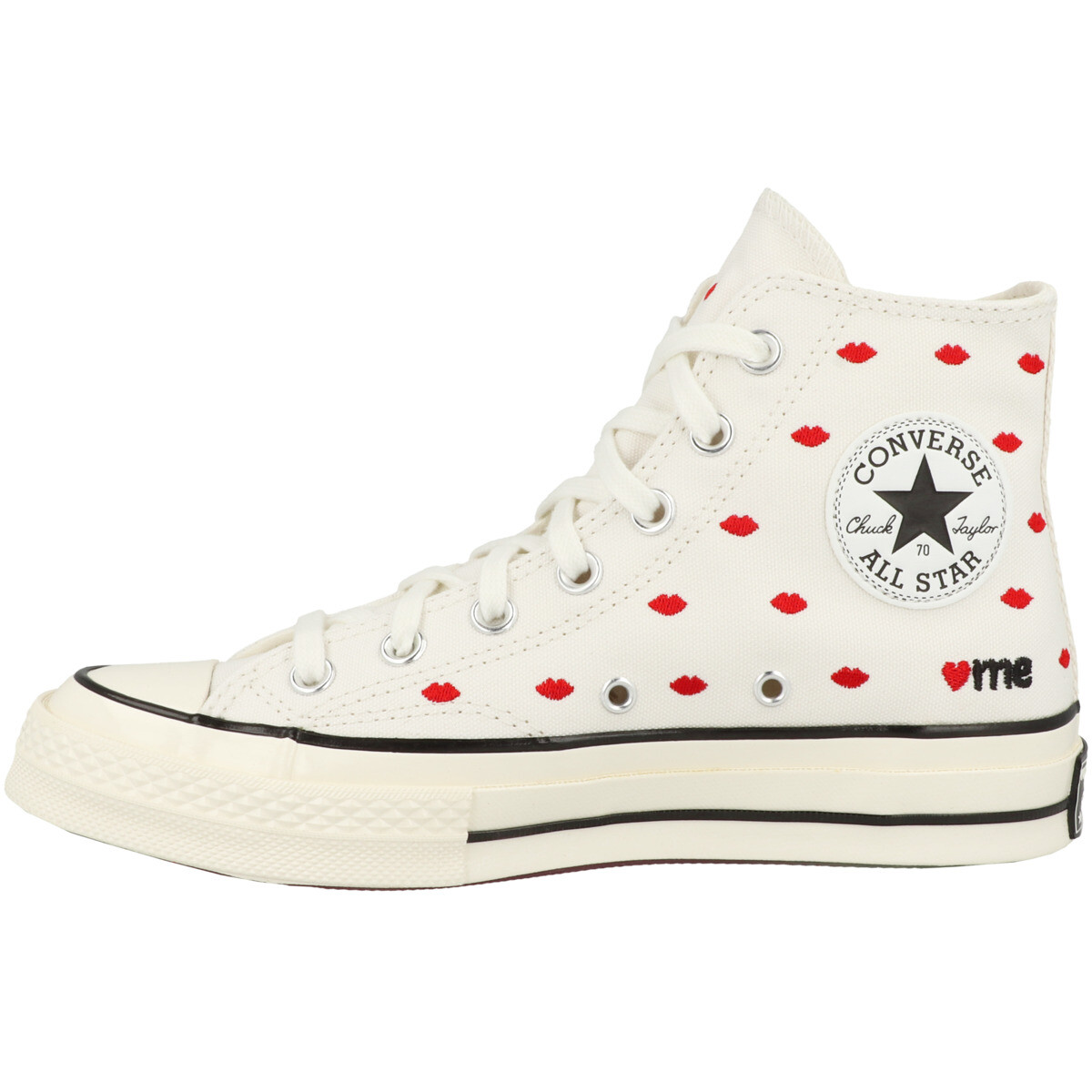 

Кроссовки Converse mid Chuck 70 High Embroidered Lips, бежевый