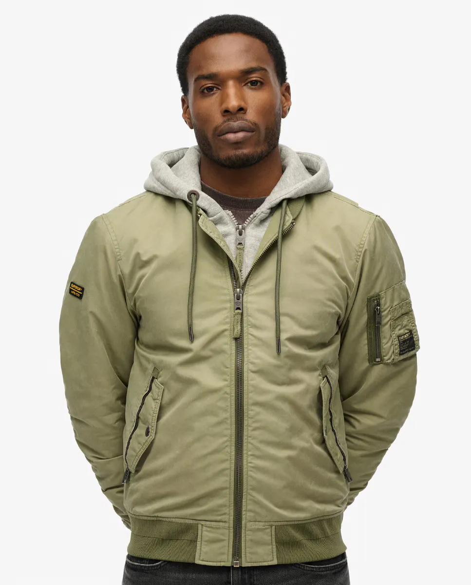 

Мужская военная куртка-бомбер MA3 Superdry, темно-зеленый