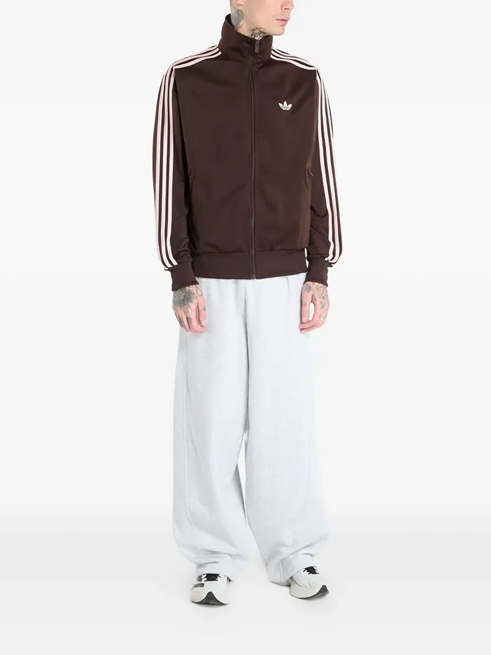 Толстовка Firebird на молнии Adidas, коричневый — фото 2