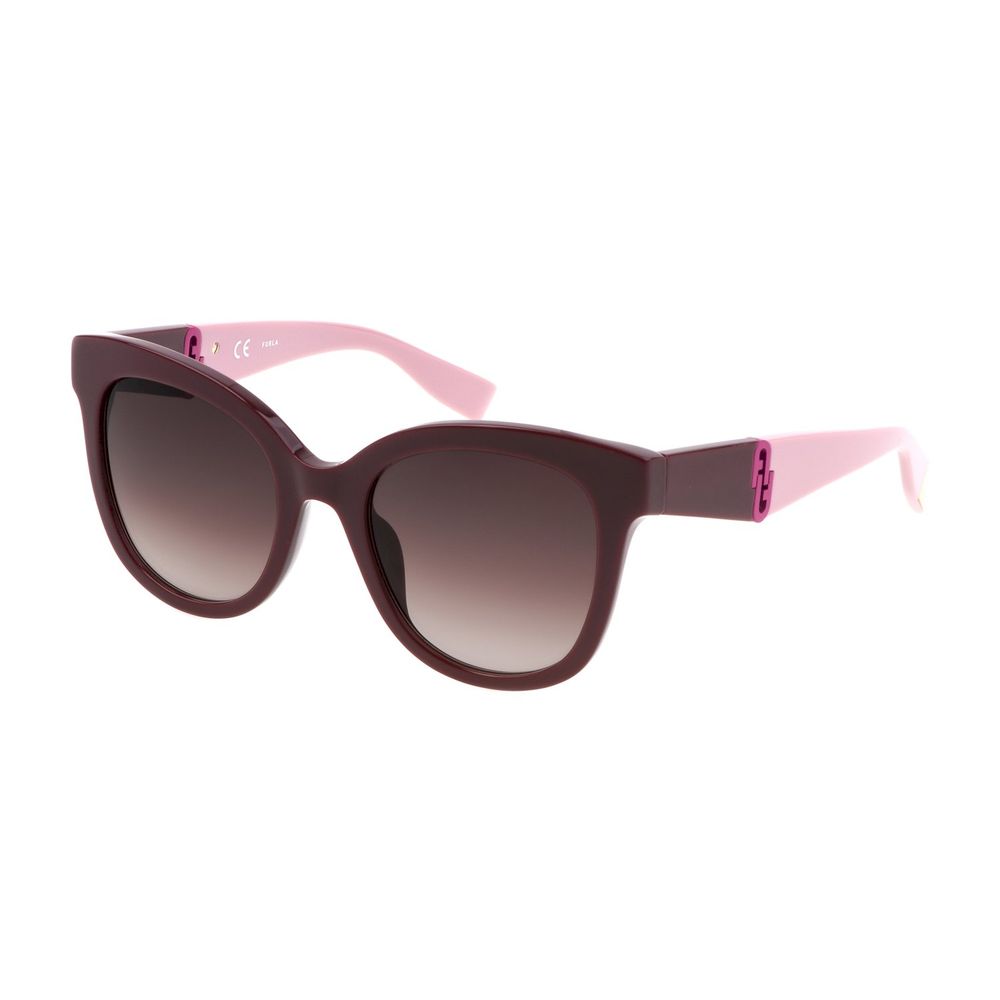 

Красные пластиковые солнцезащитные очки Furla