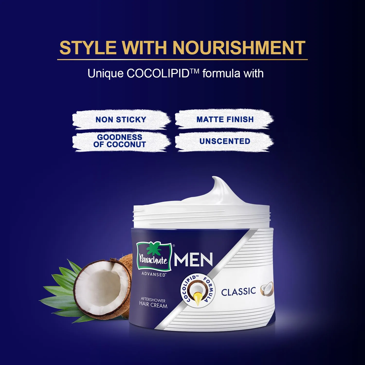 Мужской крем для волос «Advansed Men Hair Cream Classic» от Parachute (набор из 3 шт.) Parachute Advansed — фото 4