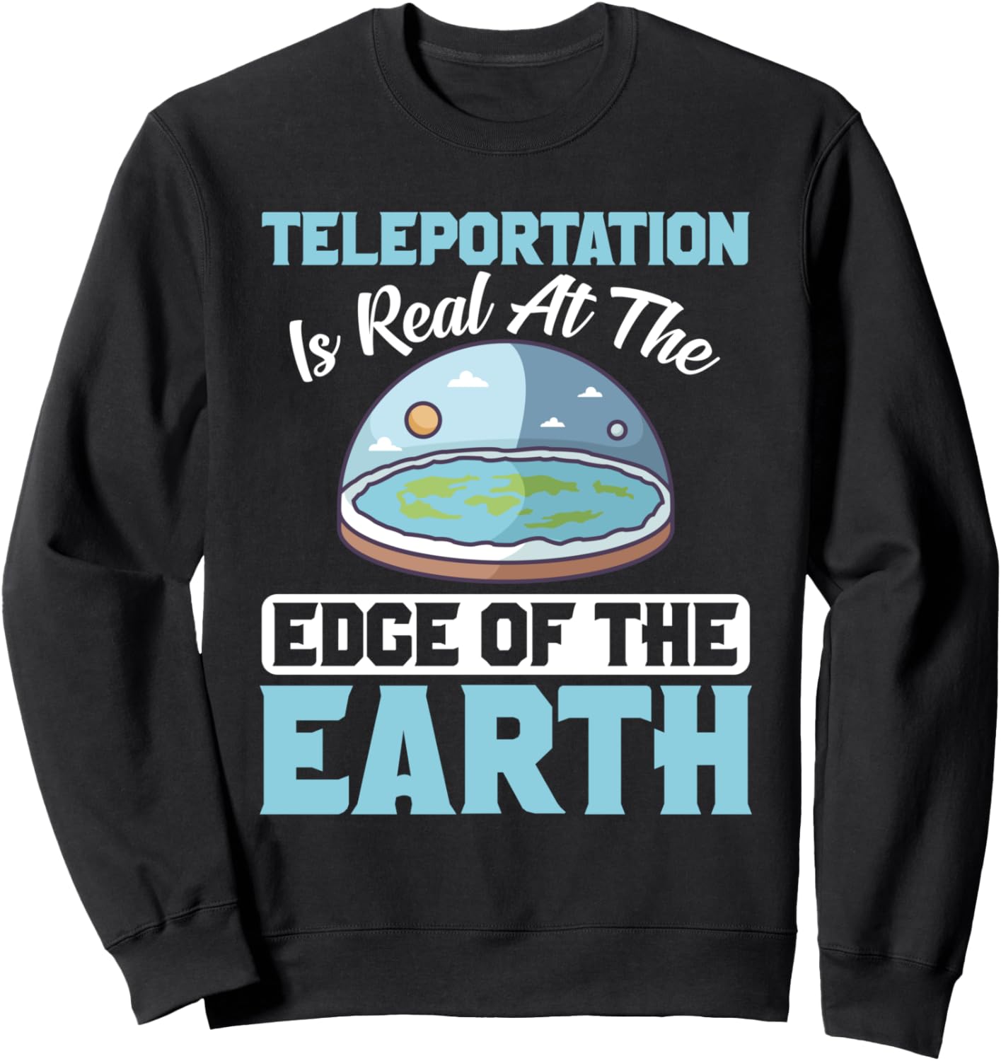 

Толстовка с дизайном на тему «Заговор плоской Земли» для сторонников теорий заговора Flat Earth Conspiracy Designs For Conspiracist, черный