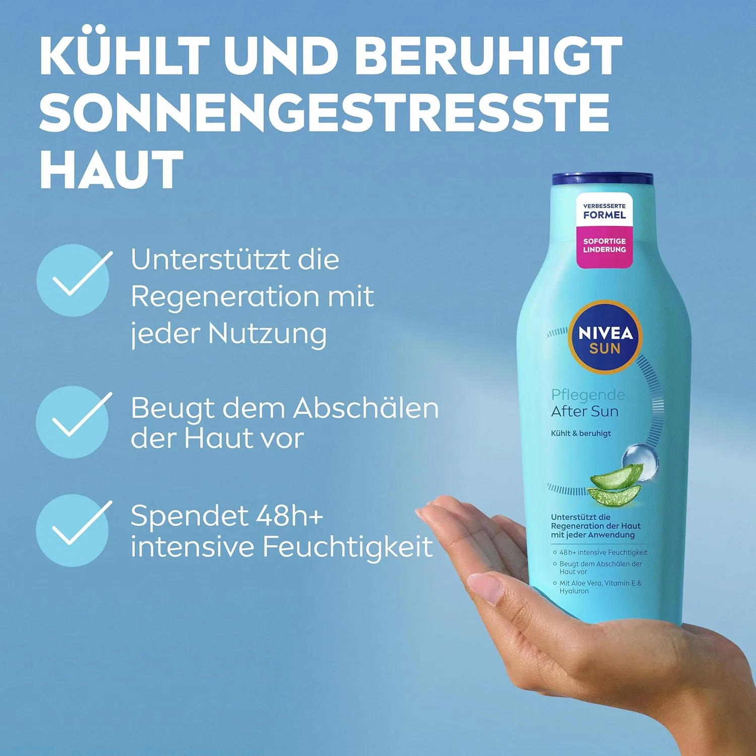 Увлажняющий лосьон после загара NIVEA SUN, 400 мл Nivea Sun — фото 2