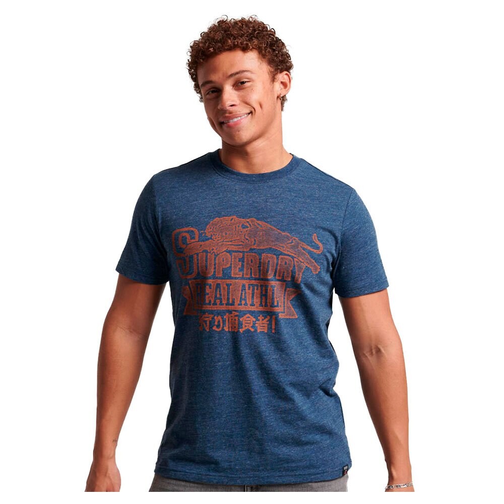 

Футболка Superdry Athletic College Graphic, синий