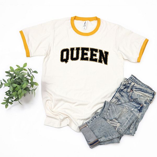 

Женская футболка Queen с леопардовым принтом Simply Sage Market, Vintage Mustard, Коричневый, Женская футболка Queen с леопардовым принтом Simply Sage Market, Vintage Mustard