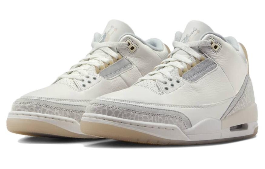 Кроссовки Jordan Air Jordan 3 Vintage Basketball, светло-серый — фото 3