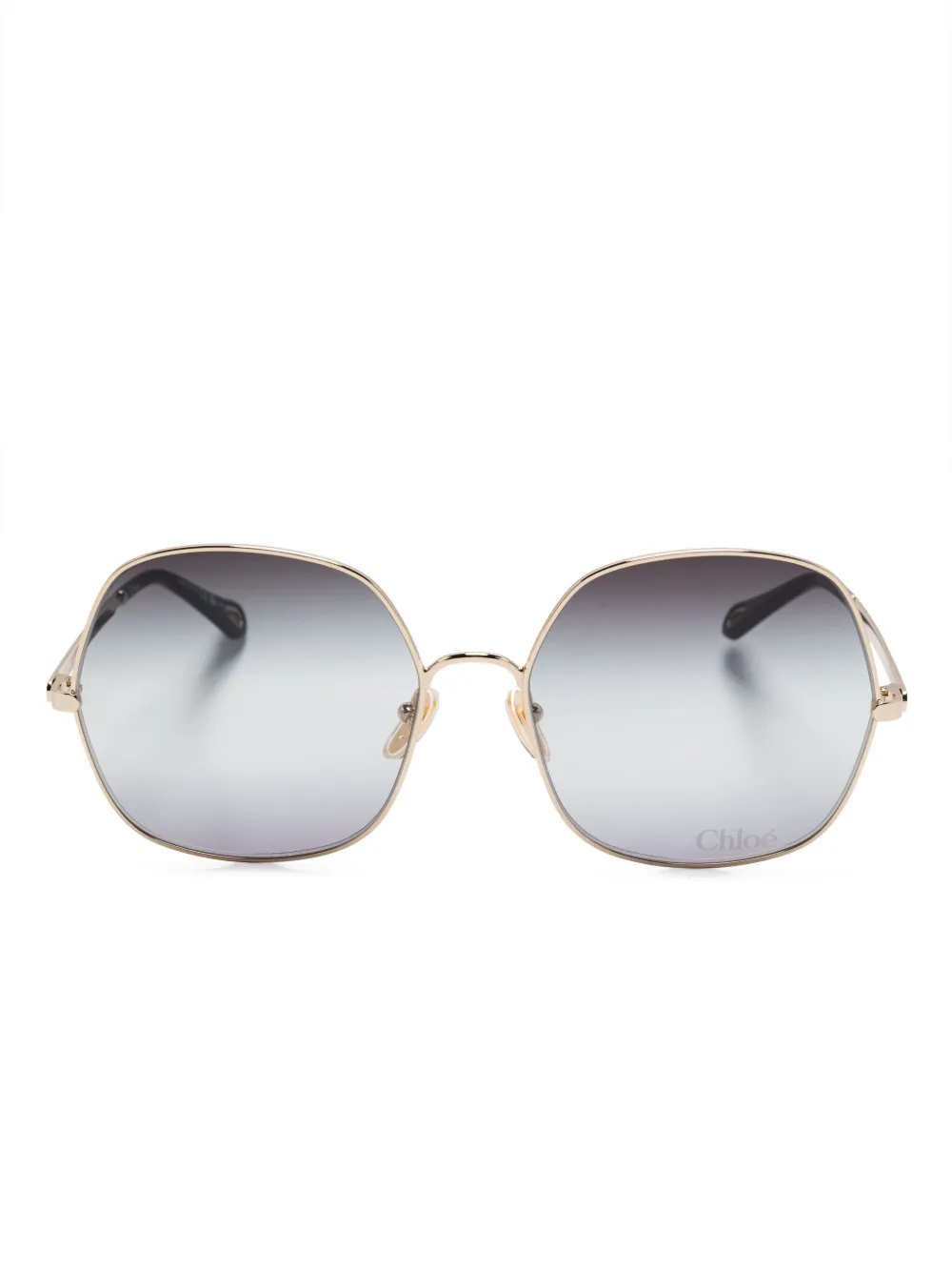 

Солнцезащитные очки в массивной оправе Chloé Eyewear, золотой