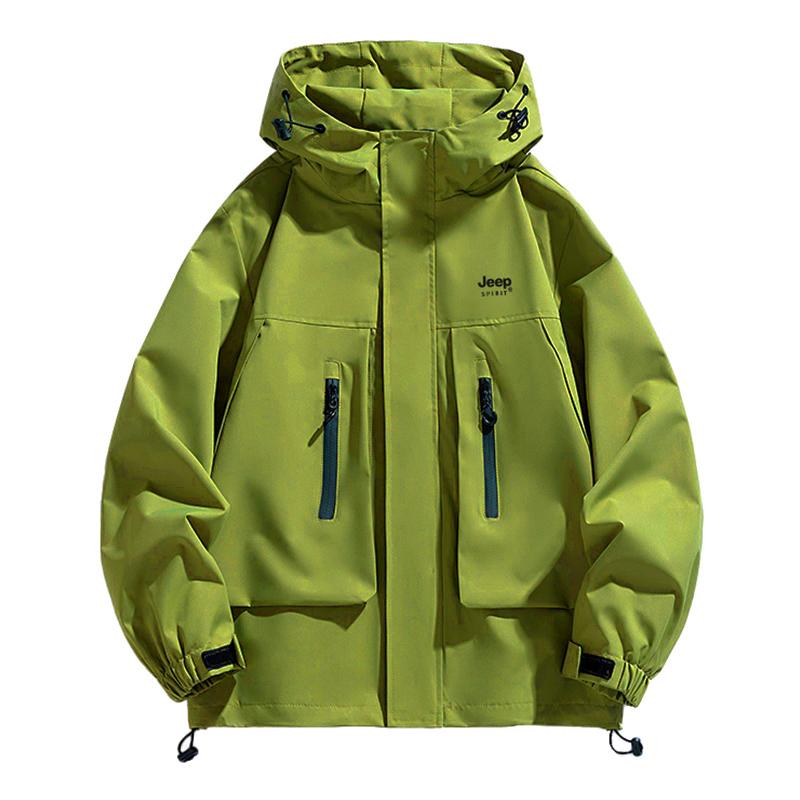 

JEEP SPIRIT Ветровка унисекс с защитой от ультрафиолета дышащая износостойкая, Army Green