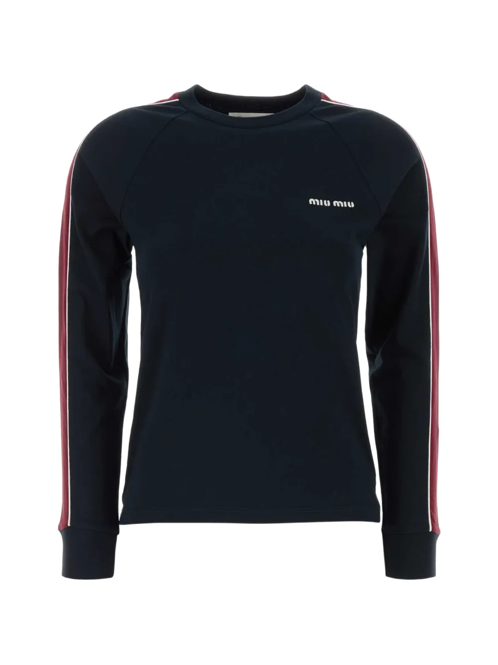 

Хлопковая футболка Miu Miu, синий