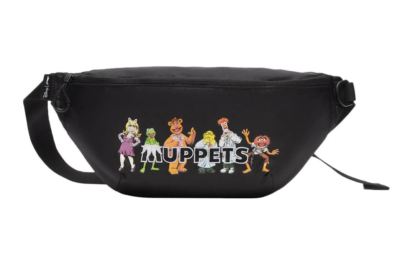 

Сумка через плечо LiNing Disney Collaboration Muppet Comet Products Fabric, унисекс, черный