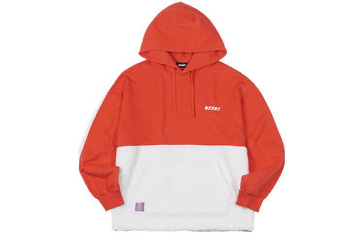 

Nerdy Толстовка унисекс оранжевые с капюшоном, утолщенные, стандартного размера