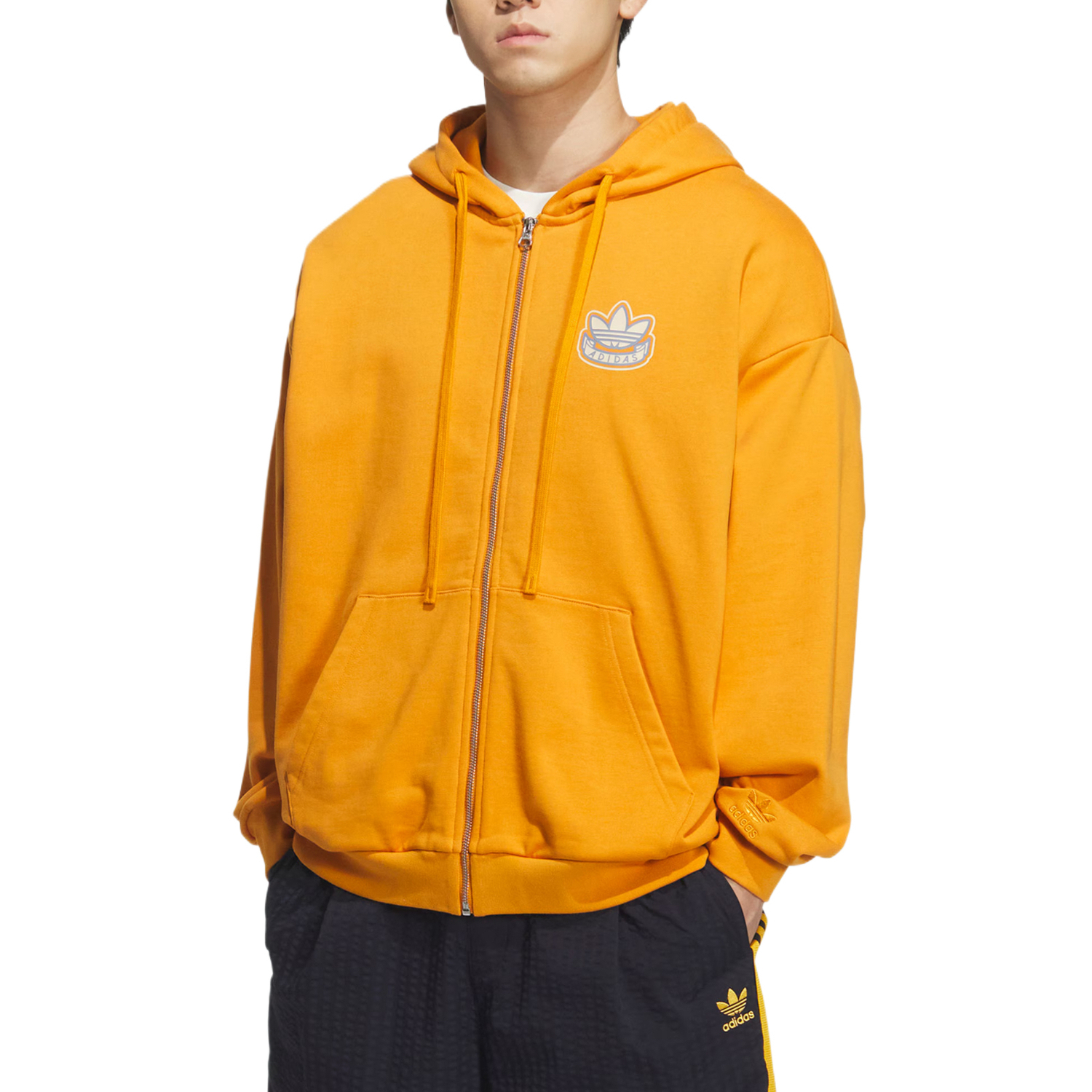Унисекс свитшот Adidas Originals, оранжевый — фото 2
