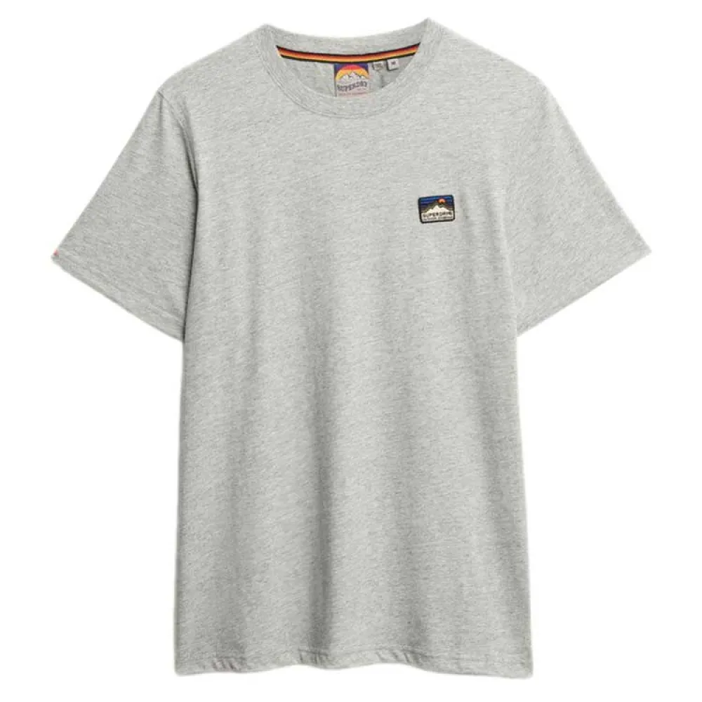 

Футболка с коротким рукавом Superdry Great Outdoors Emb Relaxed Fit, серый
