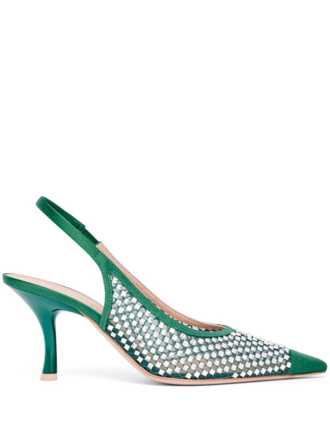 Malone Souliers туфли Vesper 70 с кристаллами, зеленый