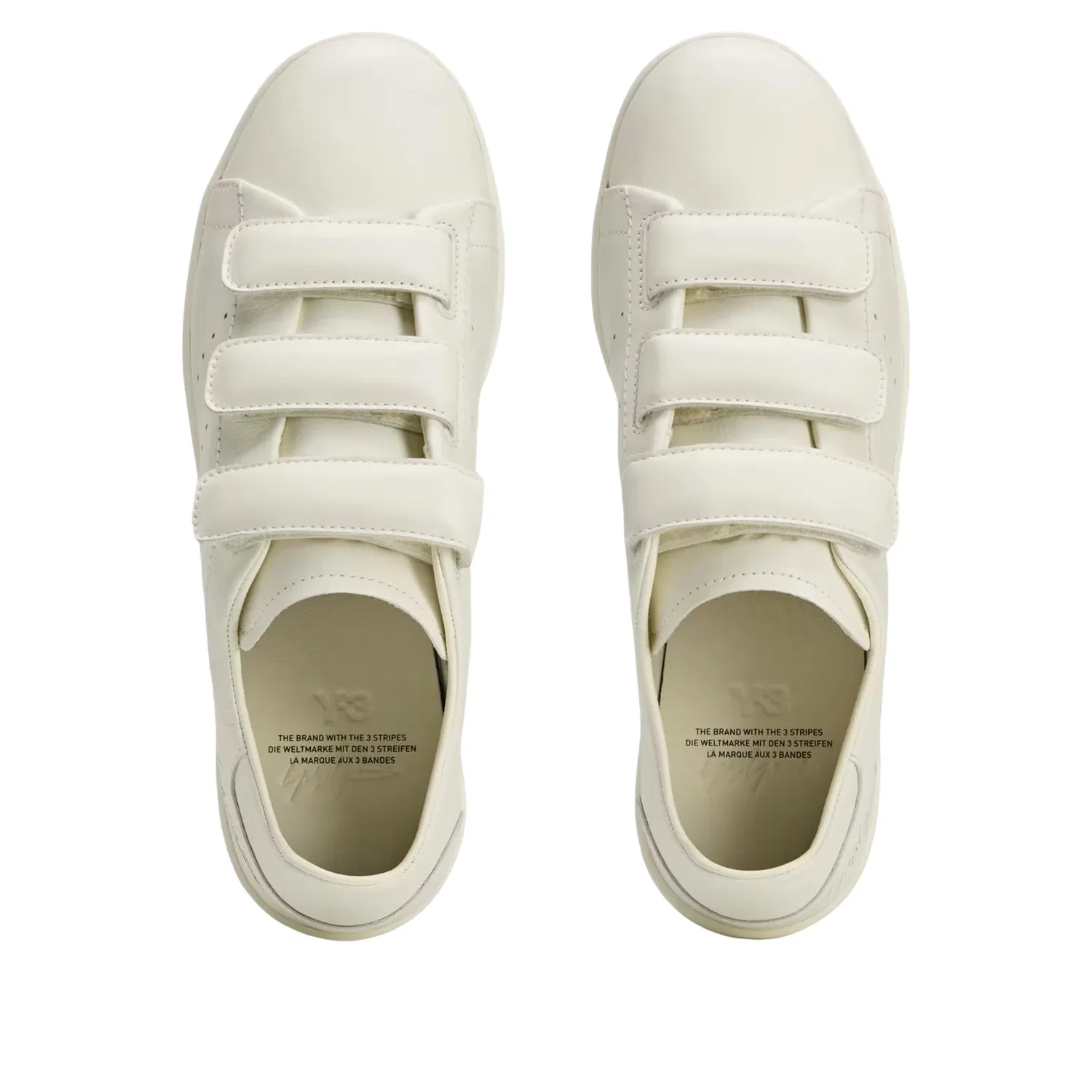 Кроссовки Adidas Y-3 Stan Smith на липучке, белый — фото 3