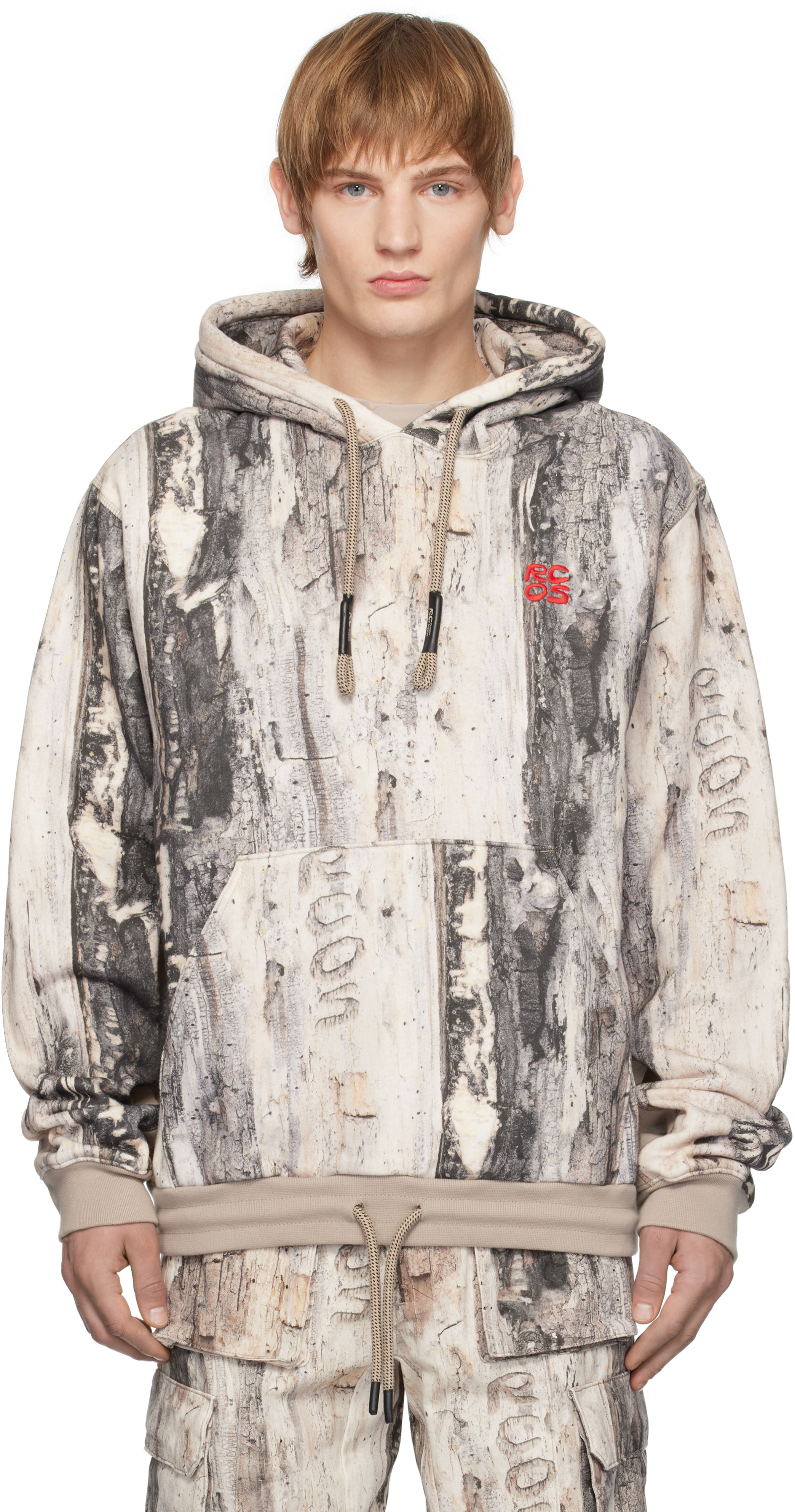 

Толстовка с вышитым логотипом Off-White & Taupe Stack RCOS