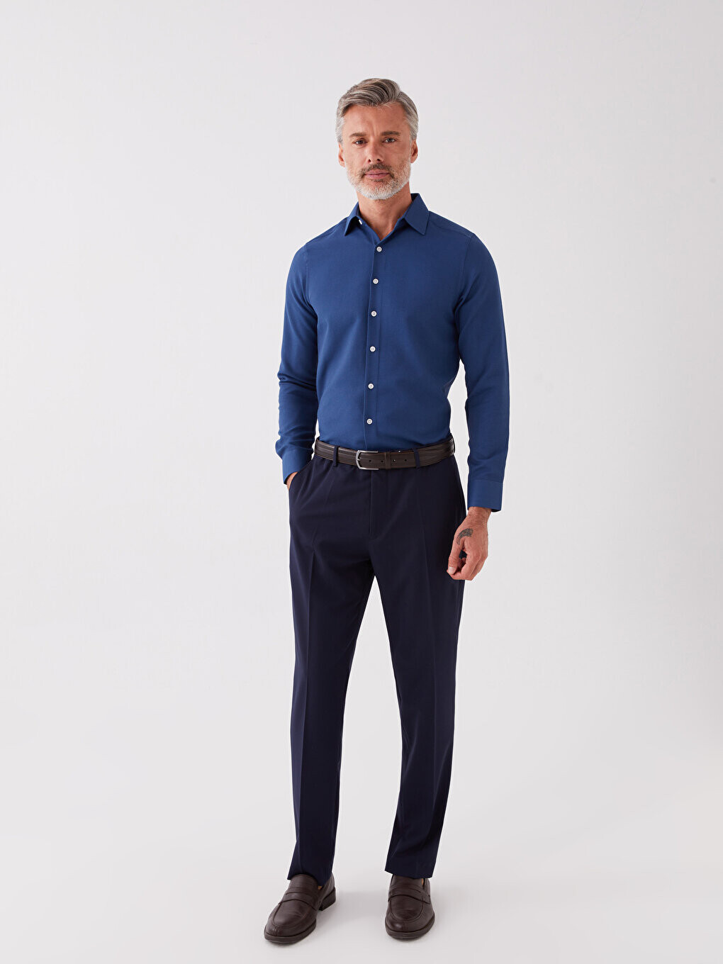 

Стандартные мужские брюки Mold LCWAIKIKI Formal, темно-синий