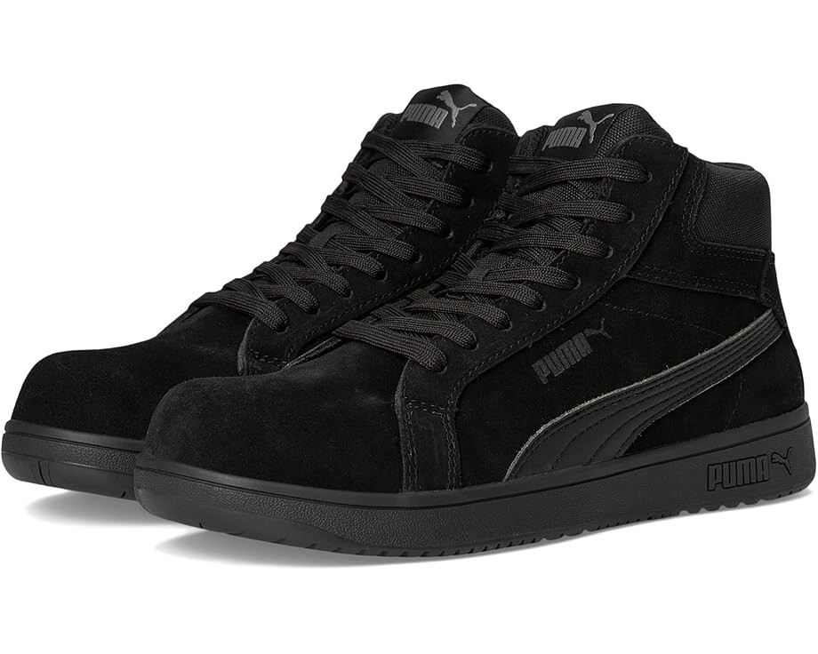

Ботинки PUMA Safety Iconic Suede Mid EH, цвет Black/Black/Black