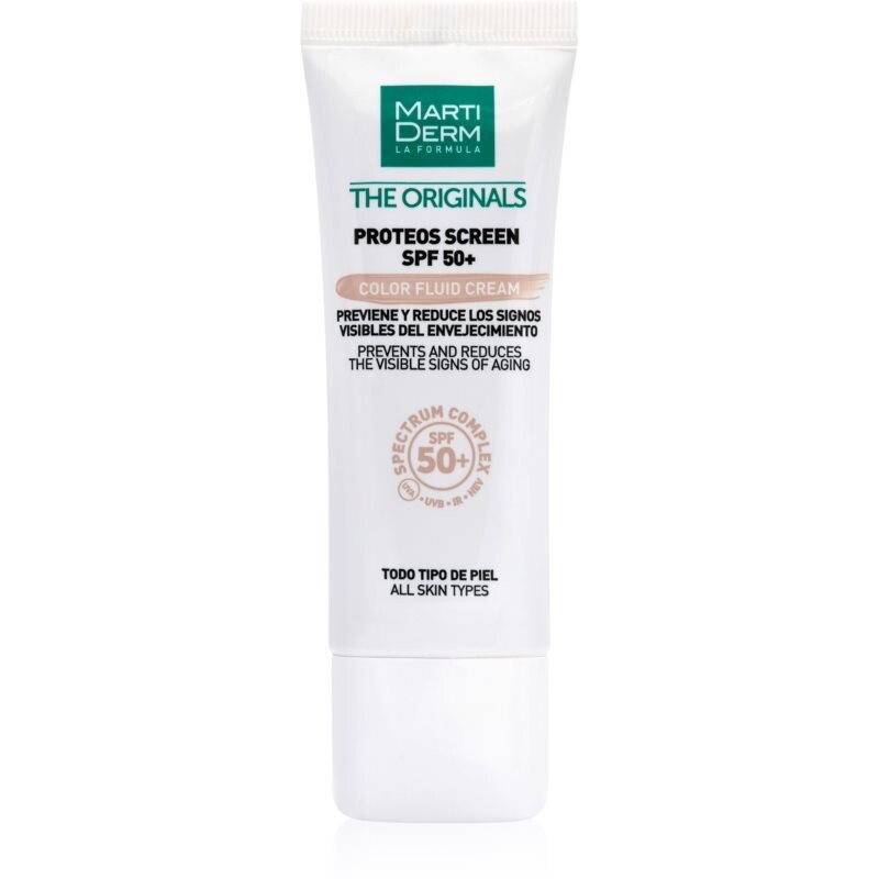 

MartiDerm, The Originals Proteos Screen, Ультралегкий тонирующий флюид SPF 50+, 40 мл