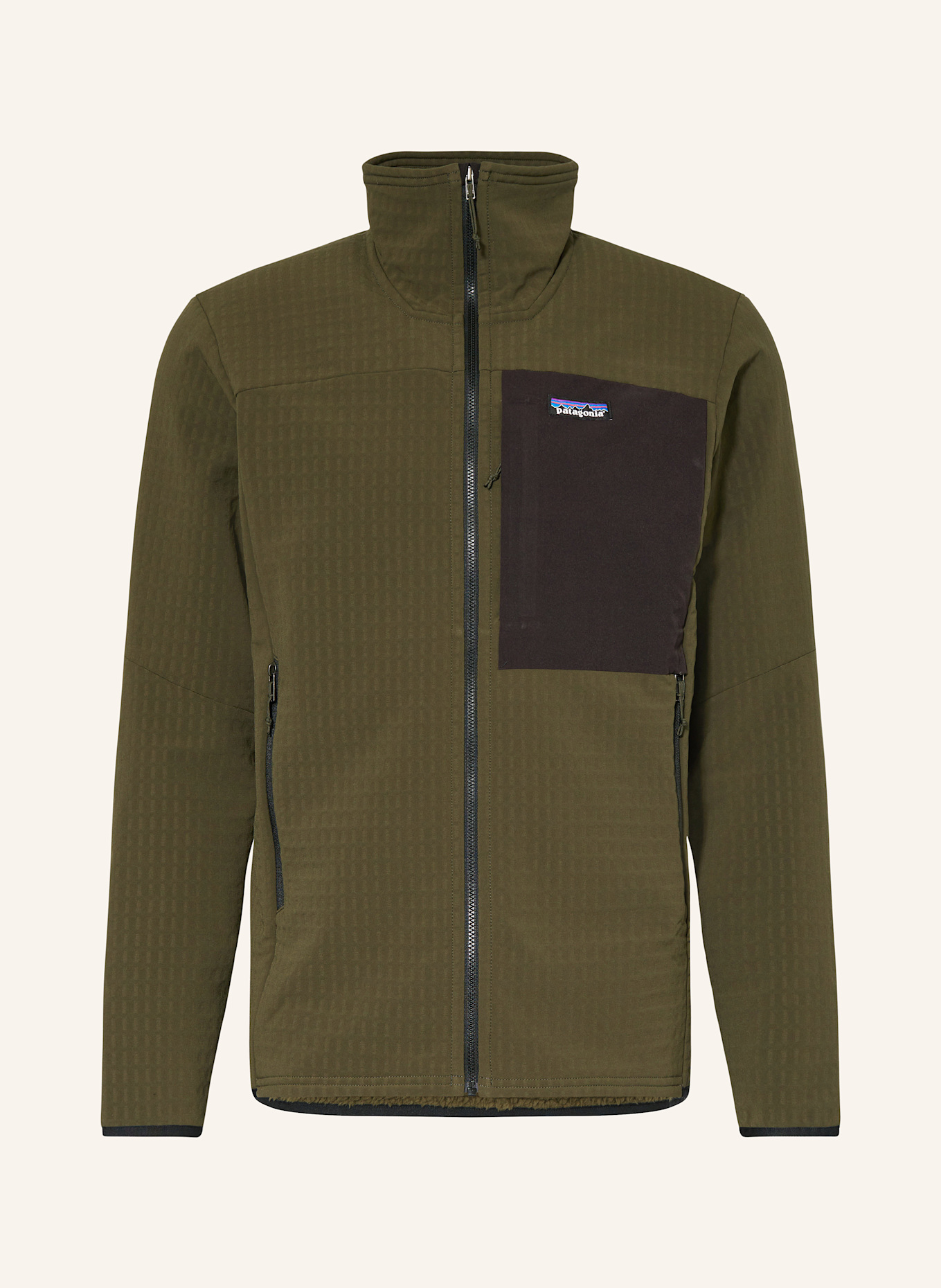 

Куртка среднего слоя patagonia, цвет KHAKI/SCHWARZ