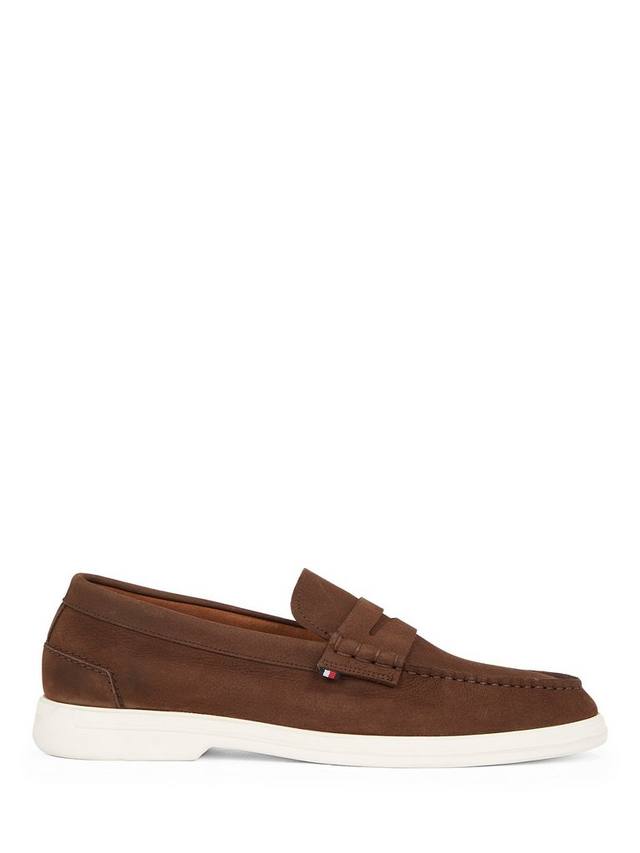 

Фирменные кожаные мокасины Tommy Hilfiger, цвет Legacy Brown