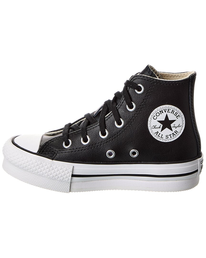 Кроссовки Converse Chuck Taylor All Star Eva Lift Leather High-Top, черный — фото 2