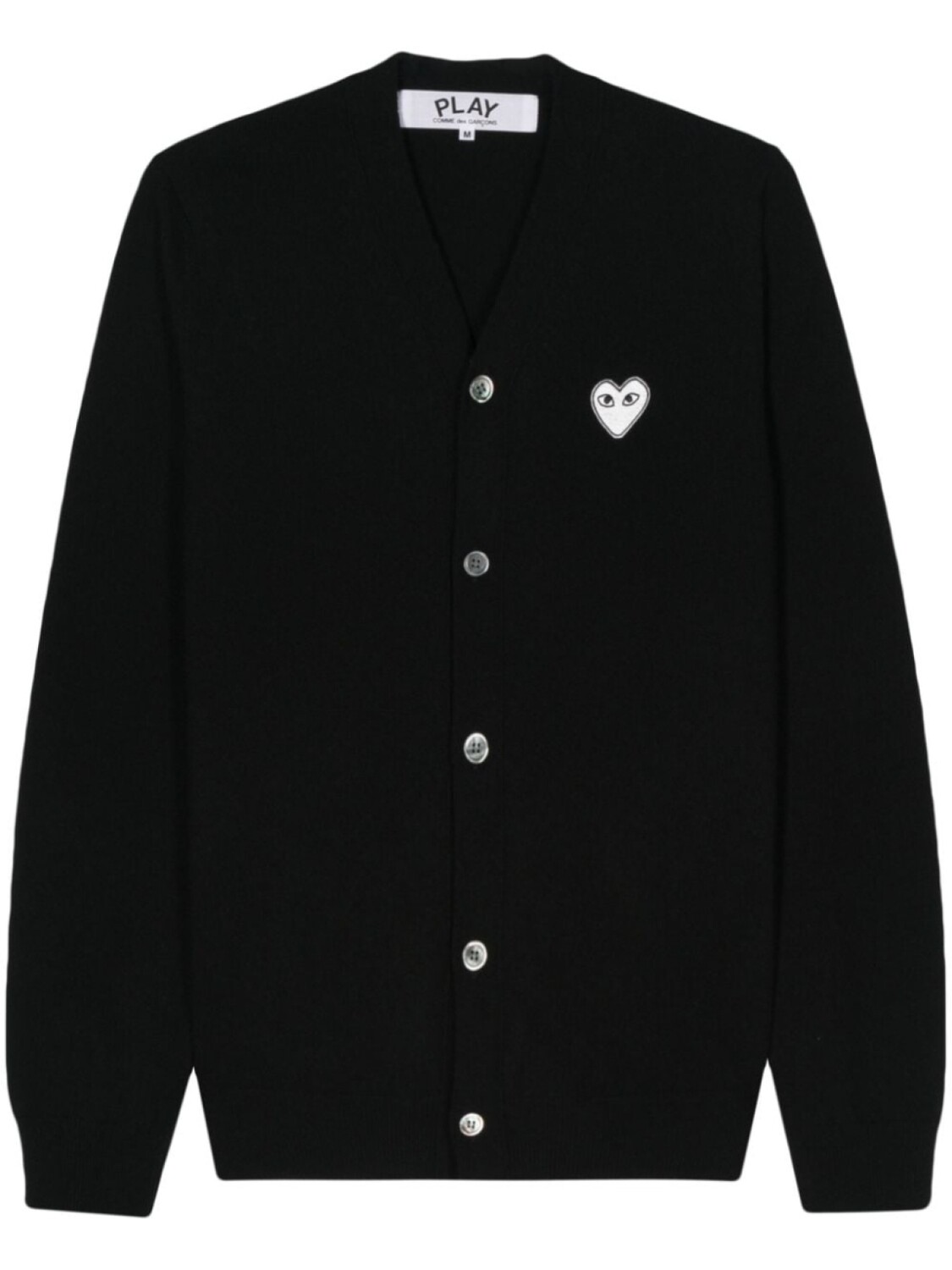 

Comme Des Garçons Play шерстяной кардиган с нашивкой, черный