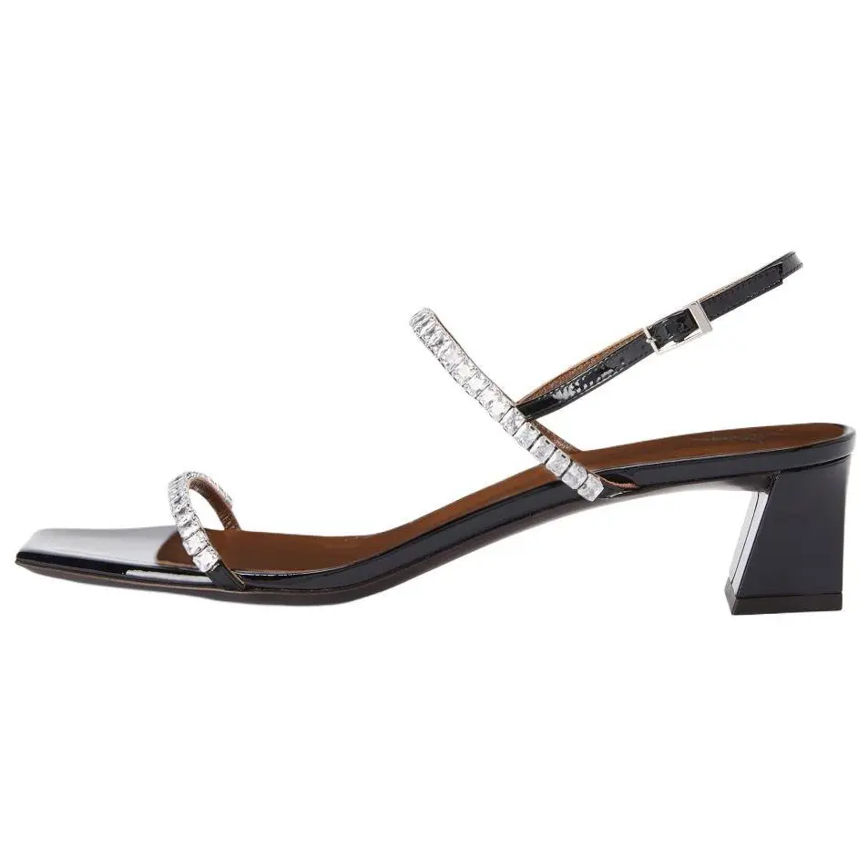 Женские босоножки с кристаллами Valentine 45 мм Giuseppe Zanotti, Black