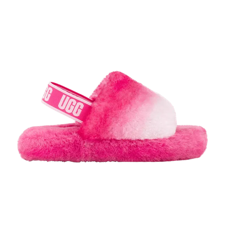 

Кроссовки UGG Fluff Yeah Slide Kids Gradient Pink Combo, розовый