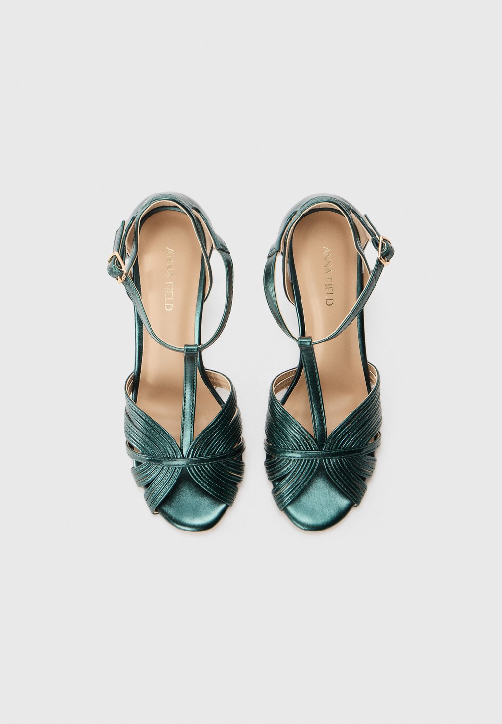 Босоножки на высоком каблуке Anna Field by Zalando, темно-зеленый — фото 4