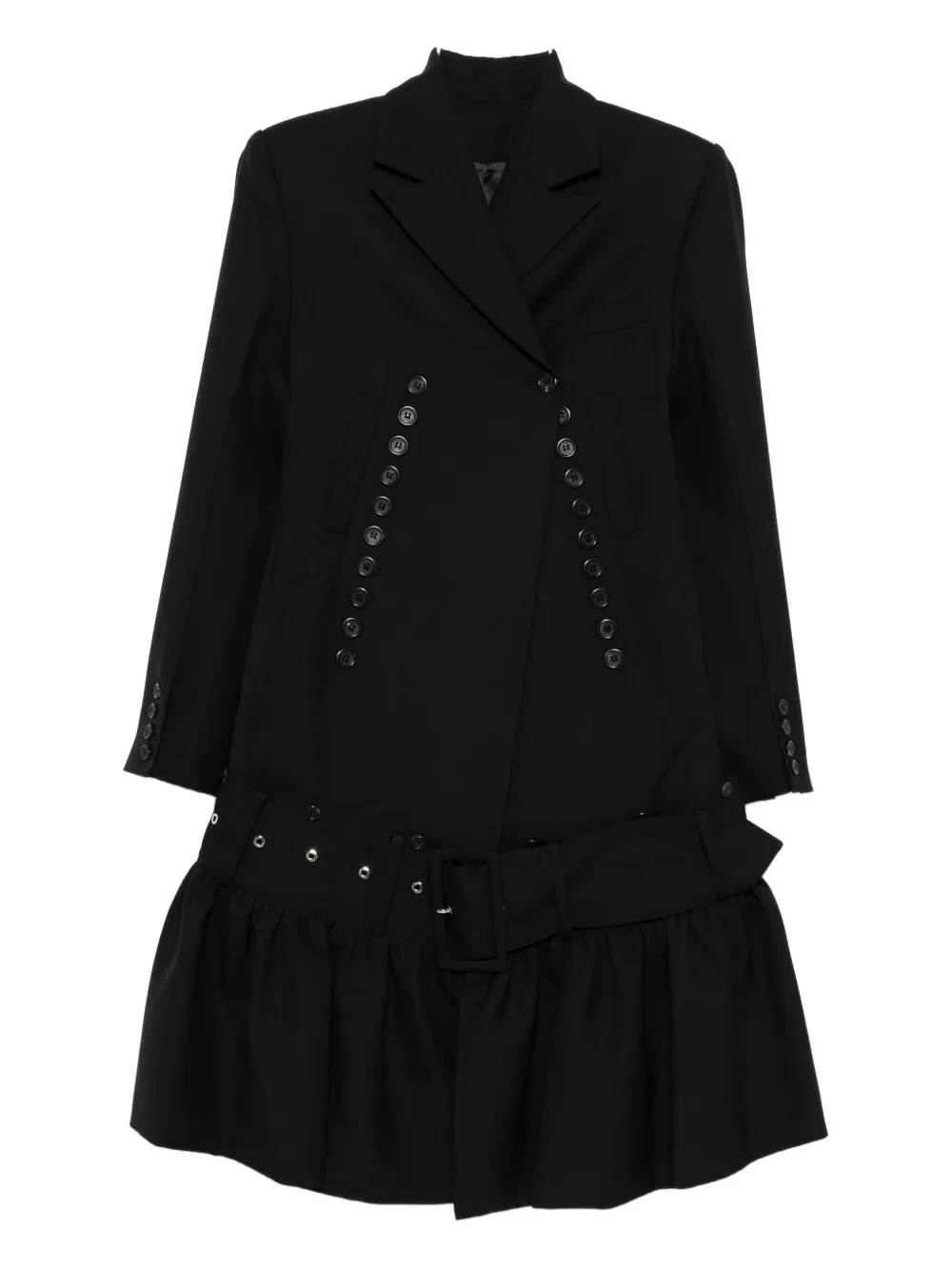 

Пальто с оборками Rokh, черный