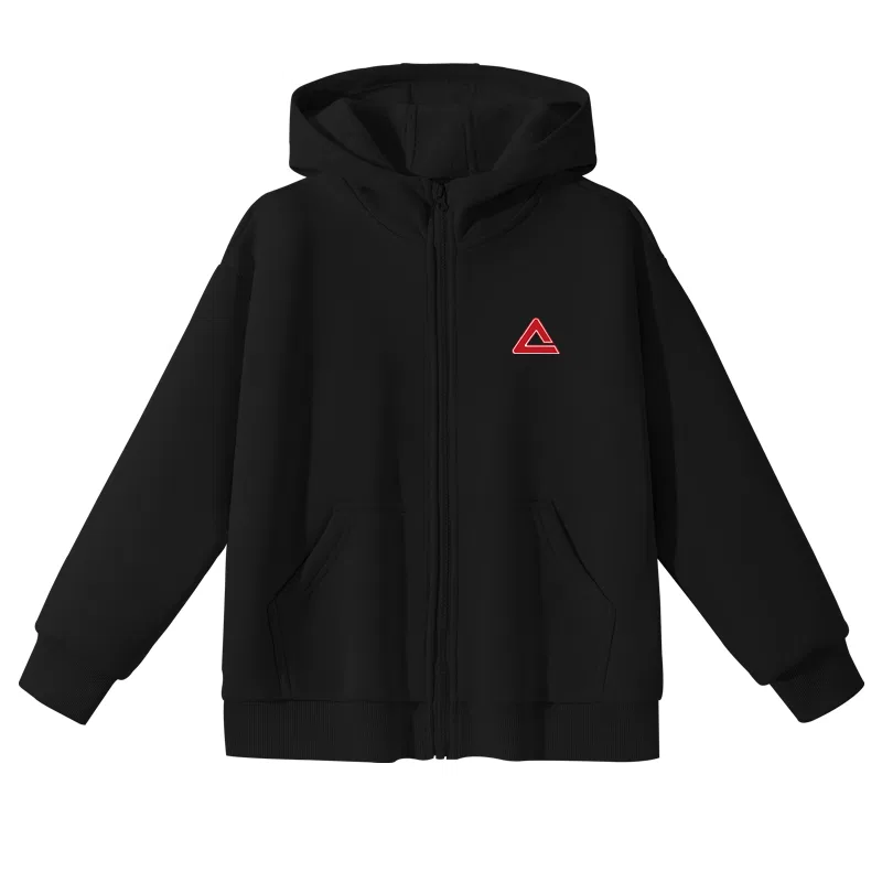 Детский свитшот с капюшоном PEAK Black/PK Red
