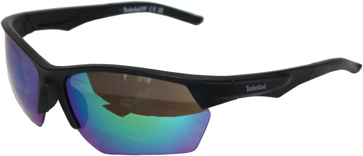 

Timberland Golf 7251 спортивные солнцезащитные очки, черная оправа/Multi Mirror линзы, Medium