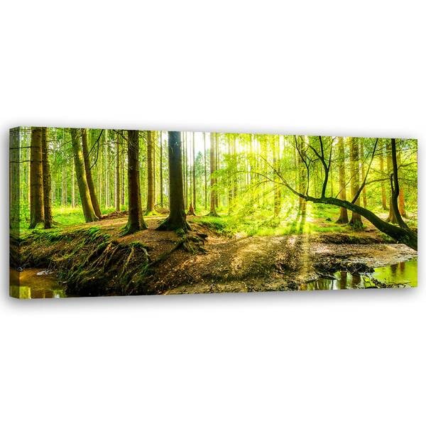 

Картина арт-принт KUNSTLOFT Green Forest Sunlight 2, зеленый
