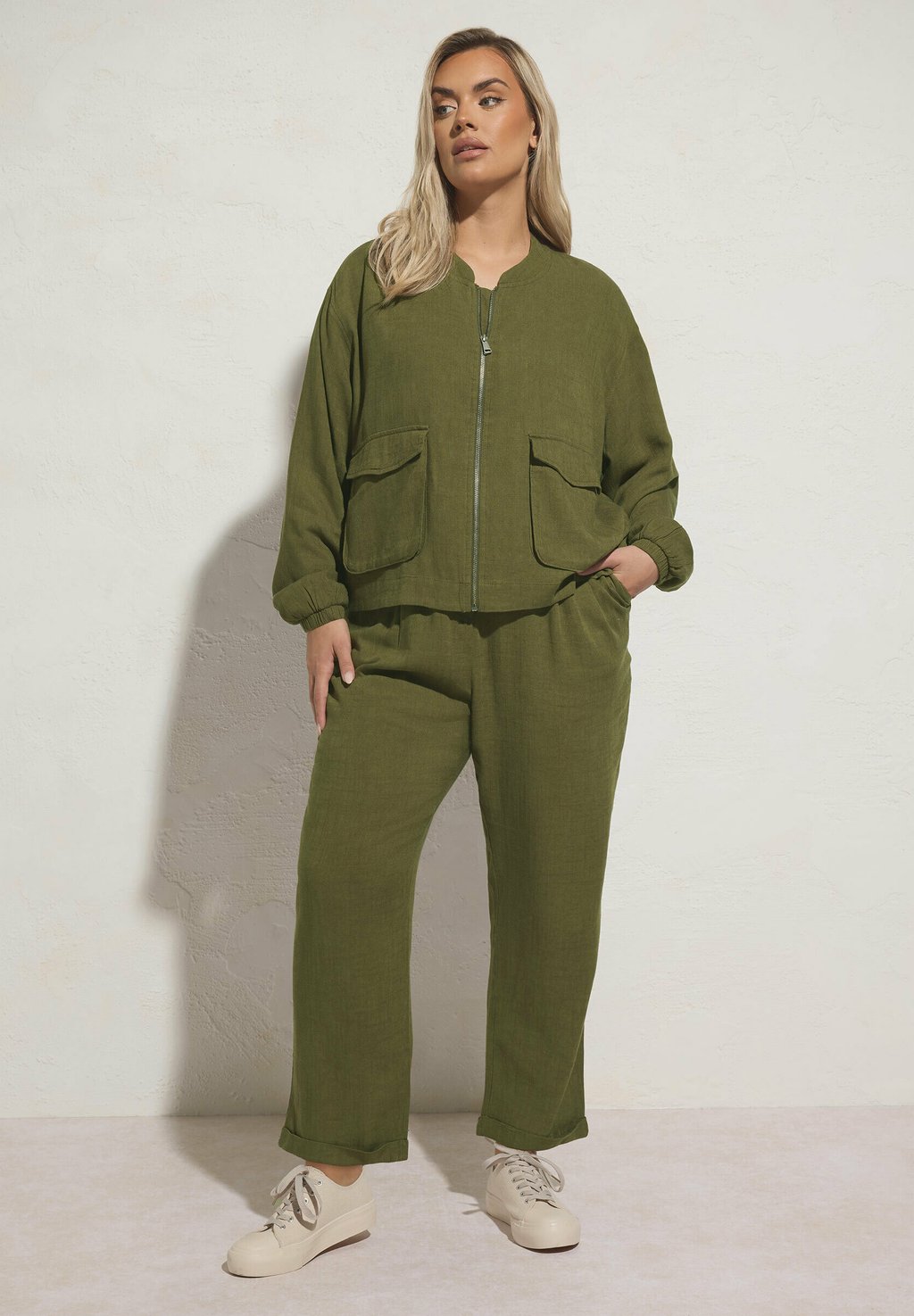 

Брюки FORMAL Yours Clothing, светло-зеленый