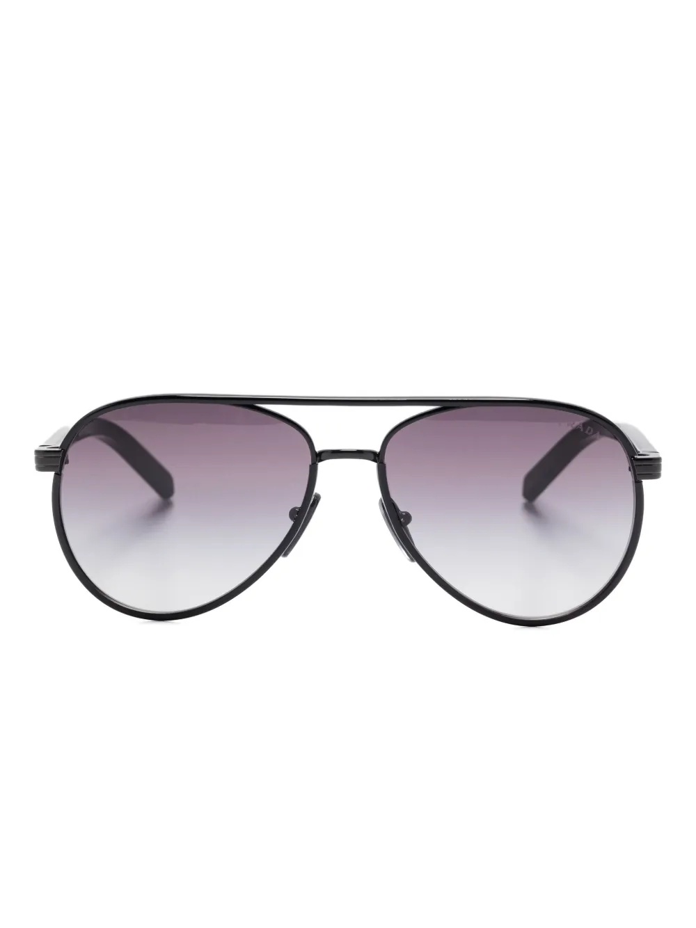 

Солнцезащитные очки-пилоты Prada Eyewear, черный