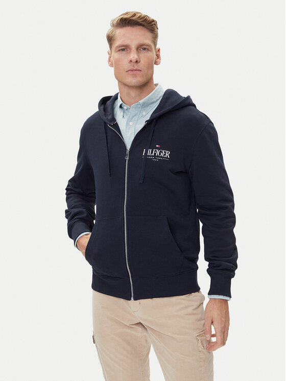 

Свитшот regular fit Stacked MW0MW39375 Tommy Hilfiger, синий