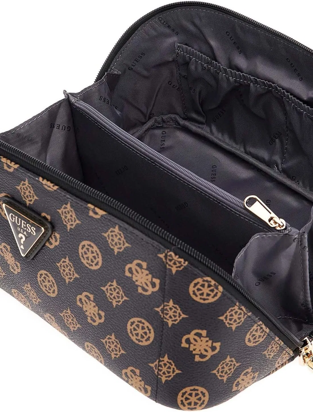 Женская косметичка GUESS Wilder коричневая Guess — фото 3