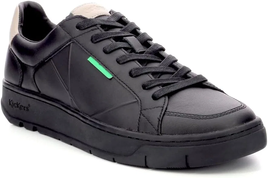 Кроссовки Kickers Tally унисекс низкие, Black, Beige, Green — фото 2