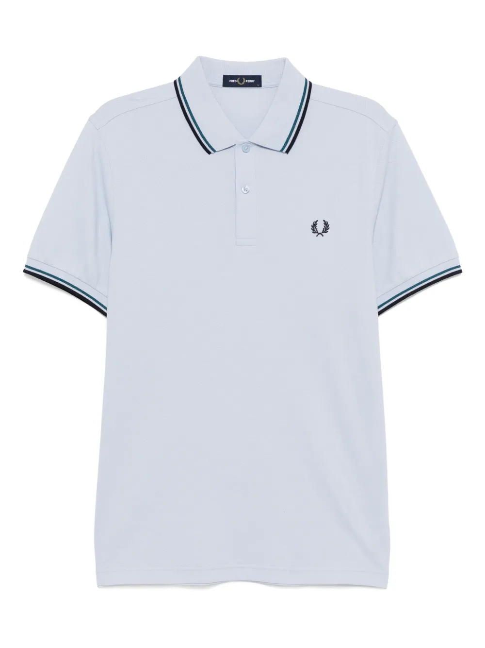 

Рубашка поло с контрастными полосками Fred Perry, синий
