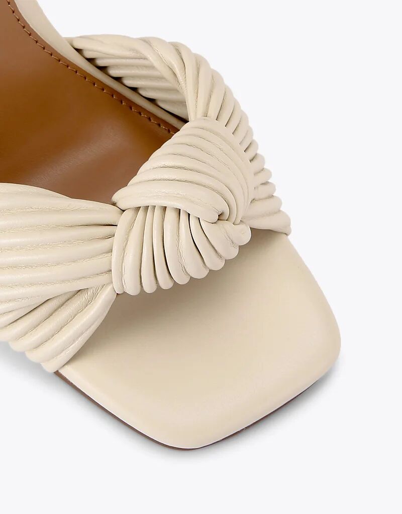 Босоножки на каблуке KG Kurt Geiger Signet цвета кости — фото 3